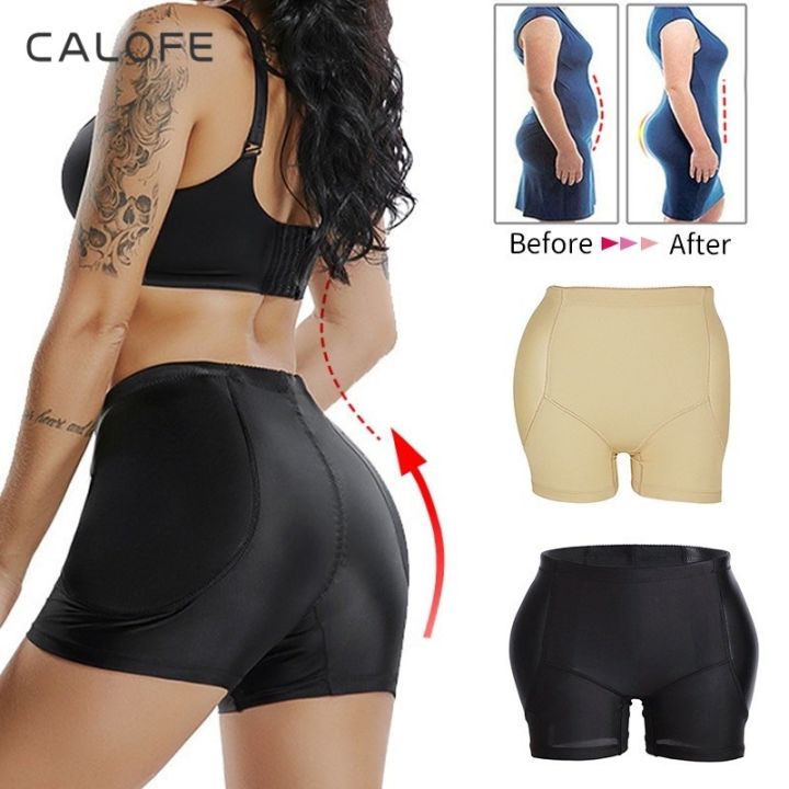 CALOFE Sexy Butt Lifter Pants Padded Seamless Shorts Boxer