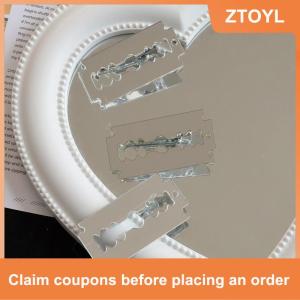 【ZTOYL】 กิ๊บหนีบผมอะคริลิคที่สร้างสรรค์ตลกจำลองใบมีดสำหรับเด็กผู้หญิงที่น่ารัก Headwear แฟชั่นหรูหราน้ำหนักเบาคลิปผมน่ารัก