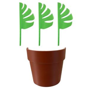 Bathroom Organizers with Monstera Design SelfAdhesive Toothbrush Holder and Mirror Mounted for Accessories