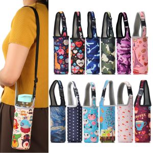 W0AGZ4J2 Useful Pouch Portable With Strap Cup Sleeve Vacuum Cup Sleeve Water Bottle Cover Water Bottle Case