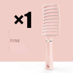 Fluffy Hair Comb Hair Scalp Massage Hollow Comb Hairbrush Nylon Women Wet Dry Thick Curly Detangled Hair Accessories