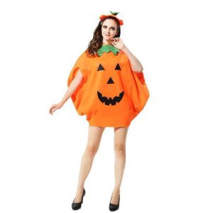 UNQCSA halloween costume for kids halloween kids custome girl Creative Adult Photo Props Costumes Outfit For Stage Performance Kids Halloween Costume Party Masquerade Cloth With Hat and Bag Pumpkin Costume
