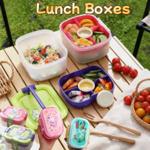 Double-layer Bento Box Microwaveable Food Box Cute Lunch Box Student Portable Bento Box