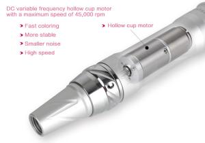 Rose Golden Cordless Permanent Makeup Machine Rechargeable Microblading Machine Pen With 10PCS Cartridges