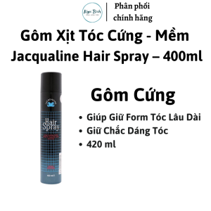 Keo Gôm Xịt Tóc  Nam Nữ JACQUALINE Hair Spray 400ML [ Chính Hãng ]