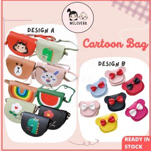 WELOVEBB Beg Sandang Kartun Comel Reka Bentuk Fesyen Cute Fashion Design Cartoon Pattern Goodies Crossbody Sling Bag