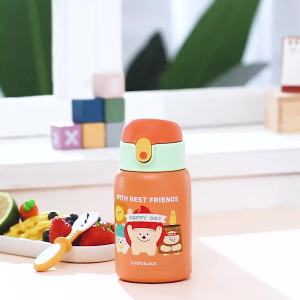 2025[ สินค้าใหม่ ] LOCK & LOCK กระติกเก็บความร้อนสำหรับเด็กถ้วยน้ำหลอดสำหรับเด็กทารกและเด็กพร้อมขวดน้ำสำหรับเด็กอนุบาล