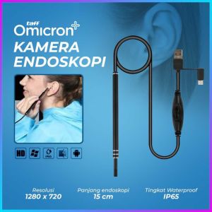 COD TaffOmicron Kamera Endoskop Pembersih Telinga Endoscope USB 3 in 1 - i96 / alat pembersih telinga 1set full kamera endoskopi lampu LED sambung ke hp pc laptop baru aman di gunakan tidak tajam dewasa anak bayi hasil kamera jelas rekomended bagus viral