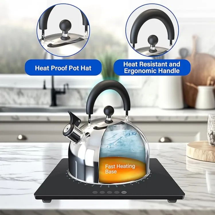 Best Seller 2L STAINLESS STEEL WHISTLING KETTLE Suitable To