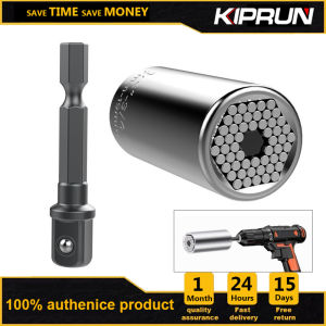 KIPRUN Cờ Lê Mô-men Xoắn Thông Dụng Cờ Lê Tay Nắm Ổ Cắm Bánh Cóc Đa Năng 7-19Mm ỐNg Lót Bánh Cóc Khoan Điện Bộ Chuyển Đổi Chìa Khóa Dụng Cụ Cầm Tay