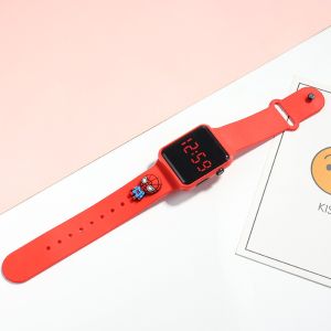 LED Watch for Students Kids LED Watch Waterproof Electronic Simple Digital Watch Cartoon Sports Watch Bracelet LED Watch for Exercise