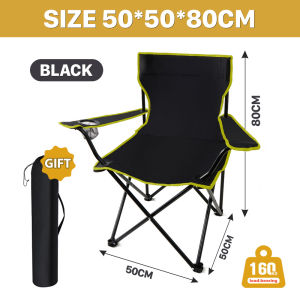 Camping Chair Foldable Beach Fishing for Outdoor Indoor Use With Cup Holder Portable Chair