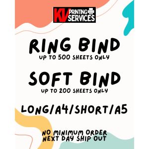 RING BIND/ SOFT BIND / COIL BIND for Documents Modules Thesis Reviewers Exam