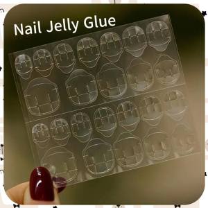 Set Kuku Palsu Premium 24 Pcs - Warna Maroon Elegan + Lem Nail Art - Nail Art Wedding