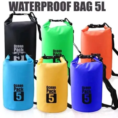 COD PERLENGKAPAN OLAH RAGA DAN FASHION TAS ANTI AIR OCEAN PACK DRY BAG 5 LITER WATER PROOF