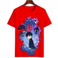 Hot sales Kaos Distro Solo Leveling Premium - Baju Atasan Sablon Pria Wanita Warna Hitam Putih Ukuran keren S-5XL. 