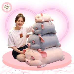 Gấu Bông Heo Mắt Híp To Đủ Size Heo Hí Heo Lười Heo Phê Lợn Buồn Ngủ Lim Dim Mềm Thú Nhồi Bông Cao Cấp Qùa Tặng