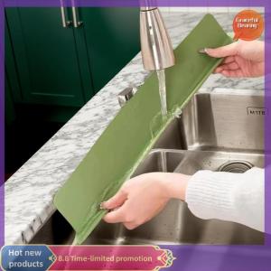 Graceful 1pcs Silicone Kitchen Sink Water Splash Guard Washing Basin Anti-splash Stopper Waterproof Splatter Screen Bar Anti-water Board