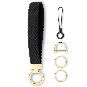 Adjustable Wrist Keychain Car Accessory Strong Metal Keyring Not Loss Solution for Drivers Joggers Active Lifestyles