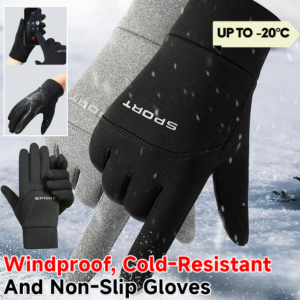 Anti-Slip Touchscreen Thermal Gloves/ Windproof Coldproof Winter Thickened Gloves /Outdoor Sports Hiking Cycling Warm Gloves 防风防寒防滑可触屏手套