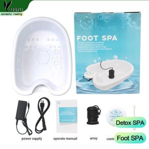 Foot Detox Machine Personal Ionic Cleanse Machine Detox Foot Spa Set Basin Bath Array Health Care