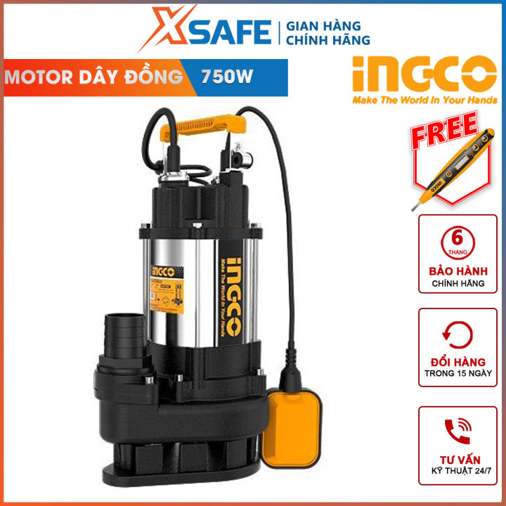 Máy bơm chìm nước thải INGCO SPDS7508 Máy bơm nước thải Điện thế 220 ...