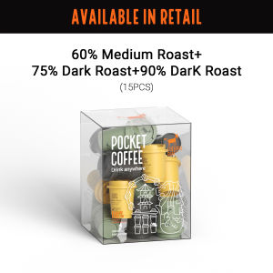Cheerful Goat Pocket Coffee 60% 75% 90% Light Medium Dark Roasted Convenient Instant Coffee Powder