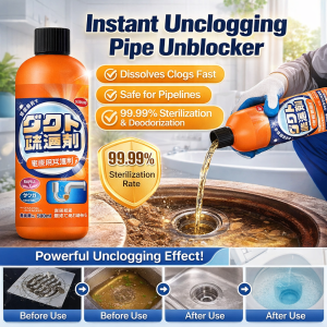 Pipe Unblocking Agent Drain Cleaners Clog Remover Eliminate Odors Powerful Pipe Dredging Agent Unclog Pipes Anti Clogged