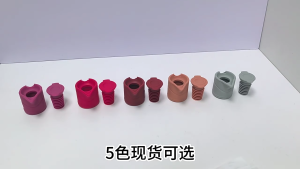 วัสดุซิลิโคนดีไซน์ชามป้อนอาหารเด็กกันรั่วไหลจุกไวน์มีประสิทธิภาพหลากสีใช้งานง่ายสำหรับเก็บขวดที่เปิดอยู่