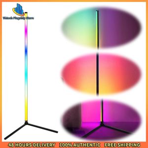 RGB Standing Lamp with Music Sync Smart Modern Floor Lamp Color Changing for Bedroom Living Room Gaming Room
