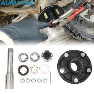AUMOTOP Trailer Wheel Hub Kit Easy Install Premium Material Shake Prevention 2 000 Lbs Trailer Axle Spindle for Cargo Boat Trailer