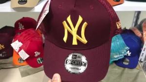 Mũ lưỡi trai MLB Yankees mới kiểu dáng lưới có thể điều chỉnh kích cỡ mũ thời trang.