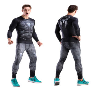 [Hithard] Bộ đồ thể thao nén cho Nam Bộ đồ chạy bộ quần áo tập thể dục tập gym quần áo thể thao tập thể dục khô phù hợp với áo sơ mi quần cosplay MMA bjj R