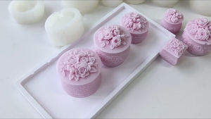 Flower Storage Jar Mould Jewelry Organizer Silicone Mold Concrete Plaster Storage Box Molds for Organizing Enthusiasts