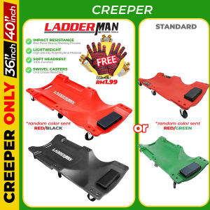 36" 40 Mechanic Creeper Car Garage with 6 Swivel Wheels Working Car Creeper Tempat Baring Bawah Kereta Foreman Tool