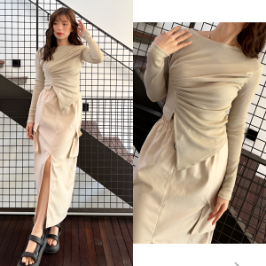 Sakura Glory - ALBA TOP RIB KNIT PREMIUM UKURAN ALLSIZE / ATASAN / BLOUSE / WANITA / DEWASA / DISTRO / IMPORT / COD / DISKON / GRATIS ONGKIR / MURAH