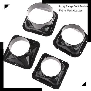 ❣💕WonderfulBuyinge 100-150mm Long FLANGE DUCT Fan hose Connector ท่อระบายอากาศอากาศ