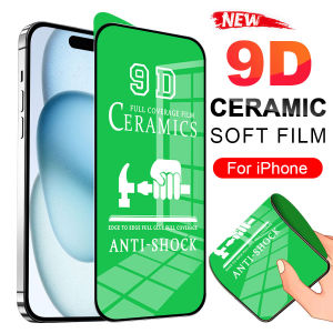 ฟิล์มเซรามิก(แบบใส)iPhoneกันรอย ตกไม่/ฟิล์มเซรามิค(แบบด้าน)ตกไม่แตก บิดได้ งอได้ กันรอยหน้าจอ ฟิล์มกระจกกันมองด้านข้าง เต็มจอ สำหรับ iPhone 16 15 14 Plus 16 15 14 13 12 11 Pro Max X XR Xs Max 6s 6 7 8 Plus SE 2020 13 12 Mini