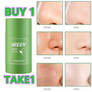BUY 1 TAKE 1 Green Tea Mask green mask stick remove blackheads Acne Cleansing Moisturizing Hydrating Whitening 40g