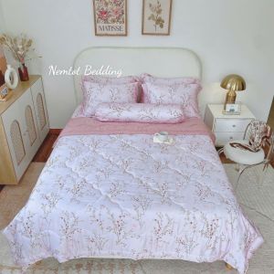 📣SALE TẾT📣Chăn Ga Lụa Lyocell 80S Nhập Khẩu Bộ Gồm Chăn Cao Cấp Mềm Mịn Thoáng Mát _ Nemtot Bedding
