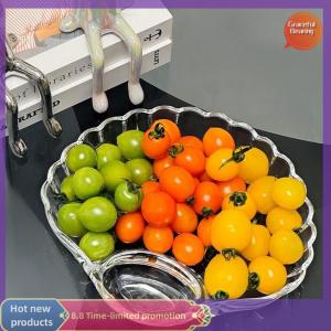 Graceful 1PC DishTransparent Dumpling Plate With Vinegar Discs Vinegar Dishes Sushi Breakfast Dried Fruit Snack Spitting Dish