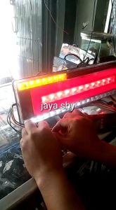 LAMPU STOP L RUNNING 24V UKURAN 14CM X 46CM. HRGA PER SET 2PC