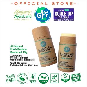 GFF All-Natural Fresh Bamboo Deodorant [ Plastic-Free | Aluminum-Free | 100% eco-friendly ]