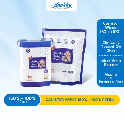 Anakku CANISTER WIPES 150s + 100s REFILL
