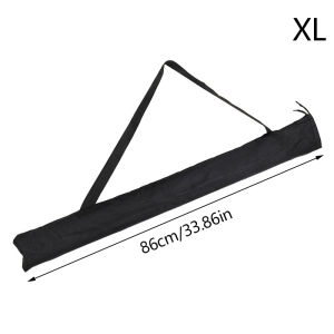 【Comfortable House】 COD กระเป๋าใส่ร่มพร้อมสายคล้องไหล่กระเป๋าใส่เบ็ดตกปลาสีดำพับได้ผ้าอ๊อกซ์ฟอร์ดเบสบอล