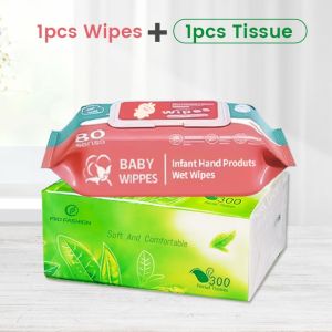 20PCS baby wipes and tissue bundle Combo Unscented baby wipes 10 packs 80 sheet tissue and wipes set