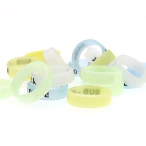 GUAIB Fishing Tackle Fishing Gear Rods Decoration Silicone Fluorescent Rod Stop Ring Fishing Rod Protective Case Fishing Rod Luminous Ring Fishing Rod O-ring Rod Anti-skid Ring