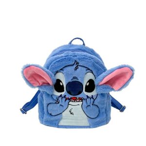 TIMIA Zipper Stitch Plush Backpack Anime Adjustable Shoulder Strap Plush Backpack Sweet Doll Bag Cartoon Schoolbag Girls