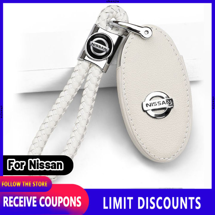 High quality For Nissan Key Cover Car Key Chain Leather waterproof car ...