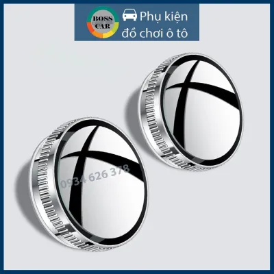Bộ 2 Gương Cầu Lồi Xoay 360 Mini Đế Hút Kính Gắn Gương Hậu Ô Tô Xe Hơi Nhỏ Gọn Tăng Góc Nhìn Quan Sát Hiệu Quả